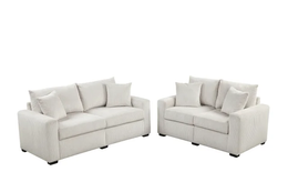 HH1123 Black - Sofa & Loveseat Set **NEW ARRIVAL**