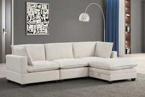 Cloud2 Cream Velvet Modular Sectional **NEW ARRIVAL***