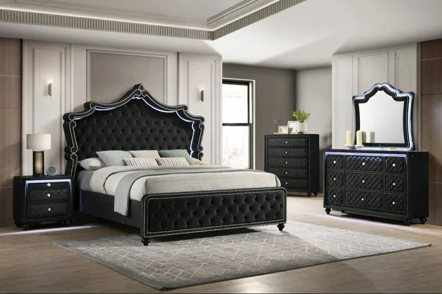 Kingdom Black 4PC OR 5PC Set - Queen, King **NEW ARRIVAL**