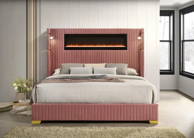 Romance2 Pink Platform Bed - Queen, King **NEW ARRIVAL**