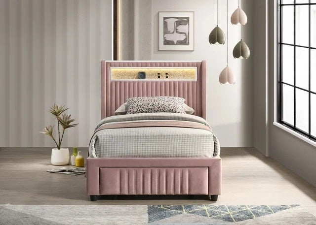 Cupid Pink Platform Bed - Twin, Full **NEW ARRIVAL**