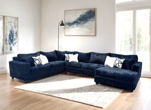 9900 Oversized Sectional (Blue) **NEW ARRIVAL**