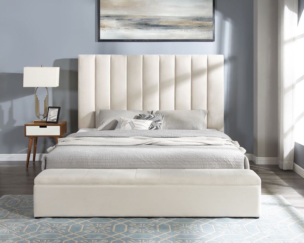 Valencia Velvet Platform Bed